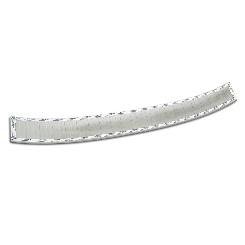 Avisa Protection de seuil arrière inox thermolaqué sur mesure pour Skoda Karoq Facelift 2022- incl. Sportline 'Soft Silver'