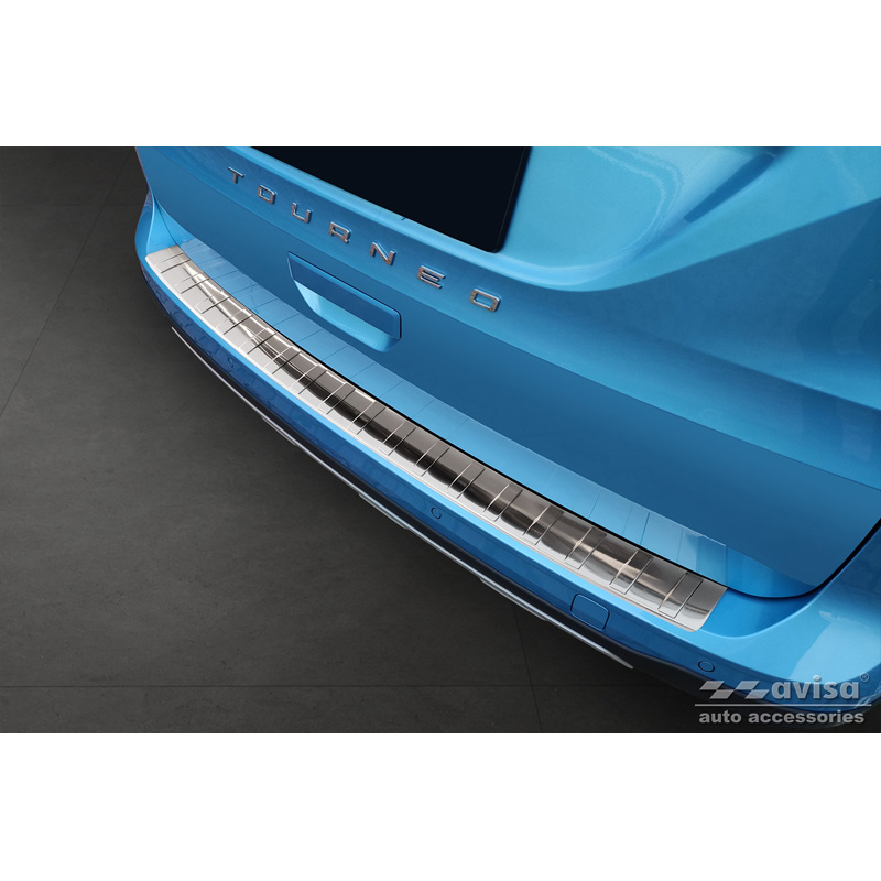 Protection de seuil arrière inox sur mesure pour Ford Tourneo Connect III 2022- 'Ribs'