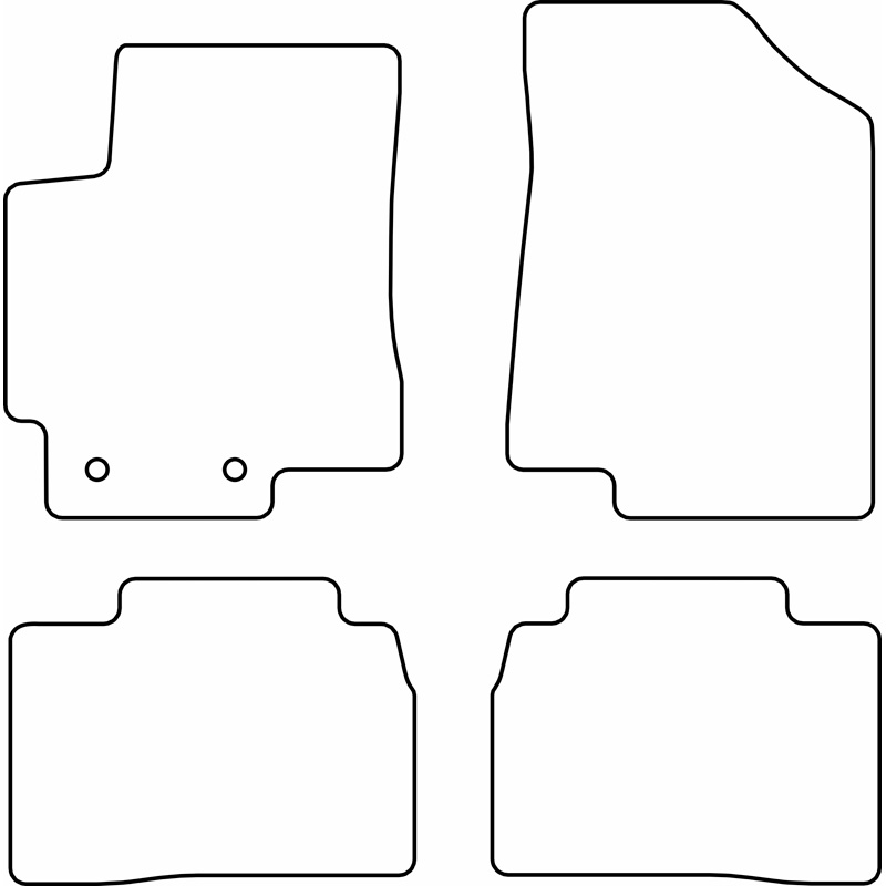 Set de tapis de sol en velours sur mesure pour Audi A6 e-tron (GH) Sportback/Avant 2024-