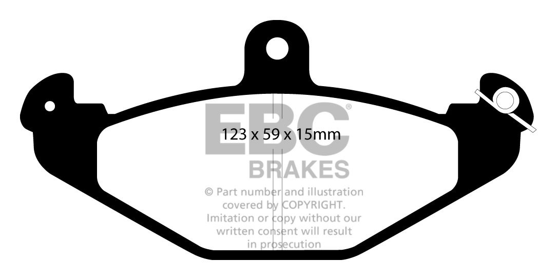 EBC Brakes RENAULT Laguna Station 2.0 95-96 Remblokken achterzij