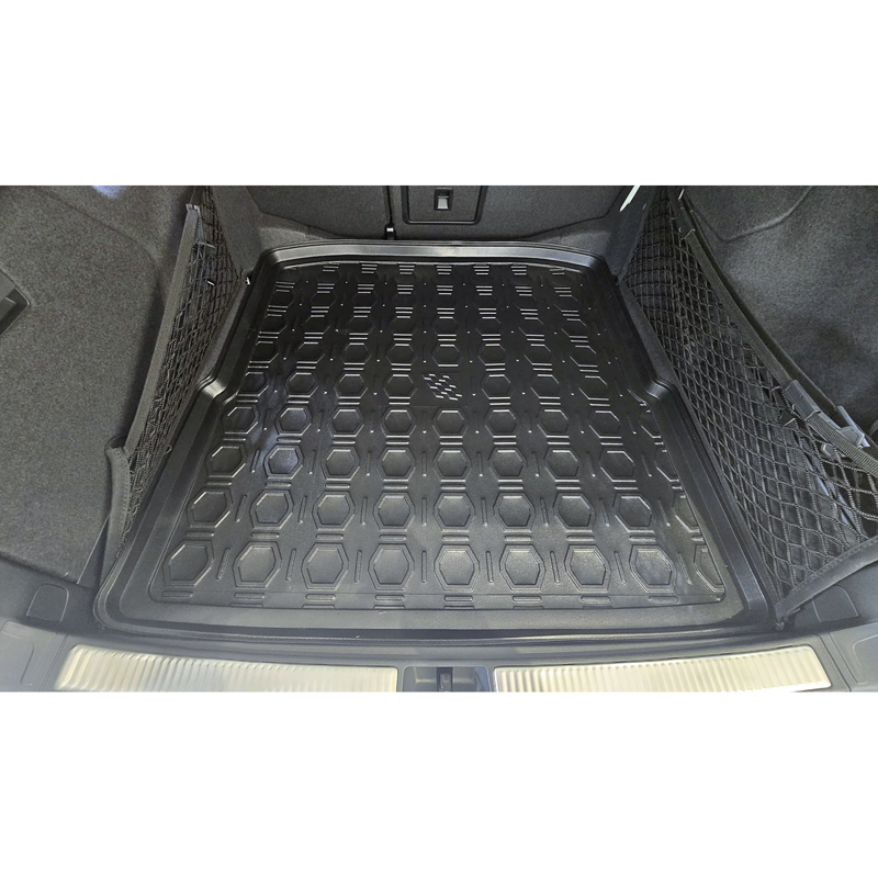 CIKCAR Bac de coffre 'Design' sur mesure pour Skoda Superb IV Kombi 2024- (Sol en bas)