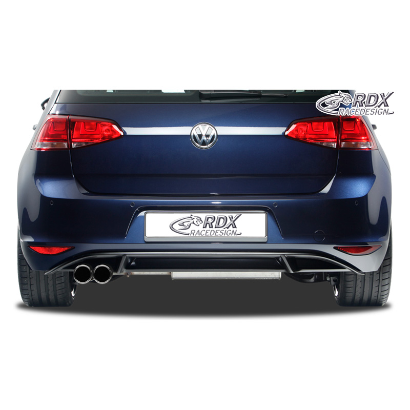 Jupe arrière 'Diffuseur' sur mesure pour Volkswagen Golf VII HB 3/5-portes 2012- excl. GTi/GTD (PUR)