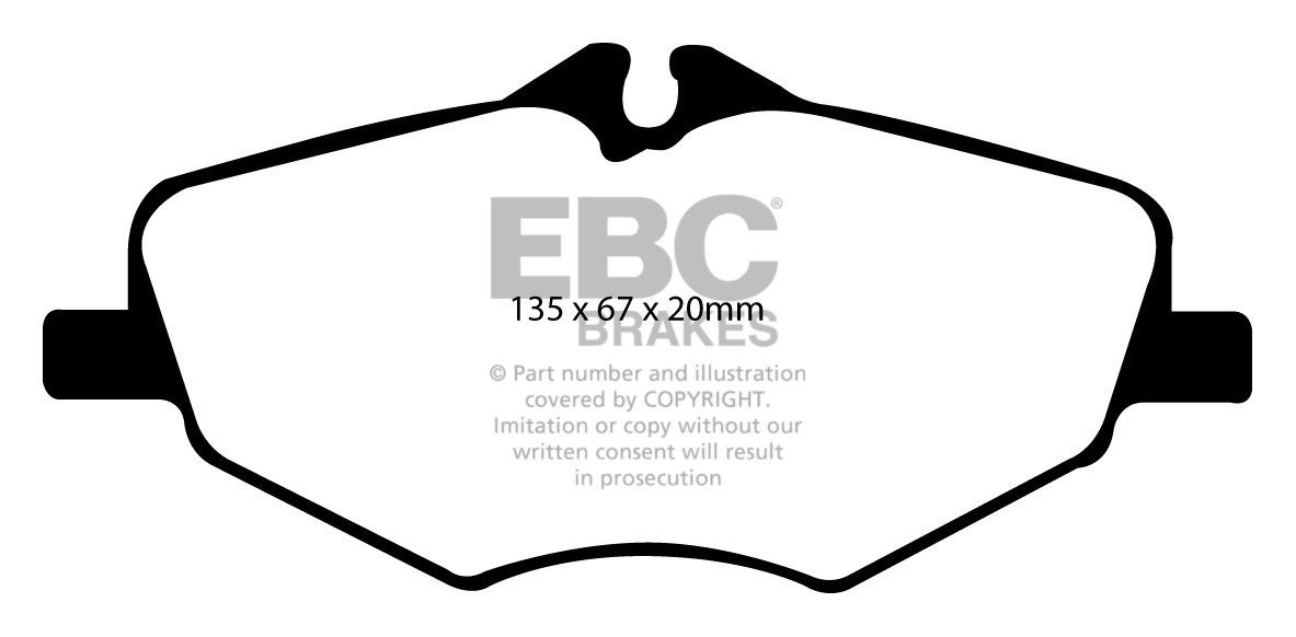EBC Brakes MERCEDES E-Class (W211) E230 2007-2009 Remblokken voo