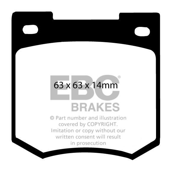 EBC Brakes VAUXHALL (OPEL) Viva 1.6 70-72 Remblokken voorzijde