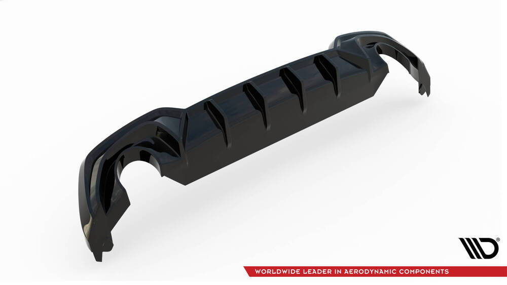 Diffuser BMW 3 Serie M Pakket G20 G21 met Trekhaak Maxton Glans Zwart