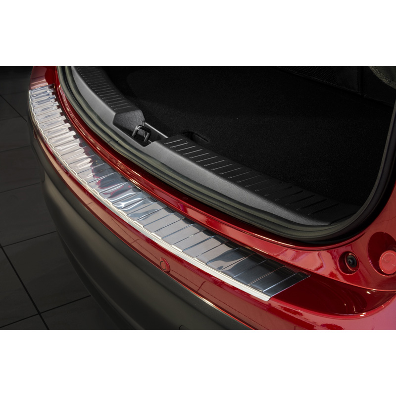 Protection de seuil arrière inox sur mesure pour Mazda CX-5 2012-2017 'Ribs'