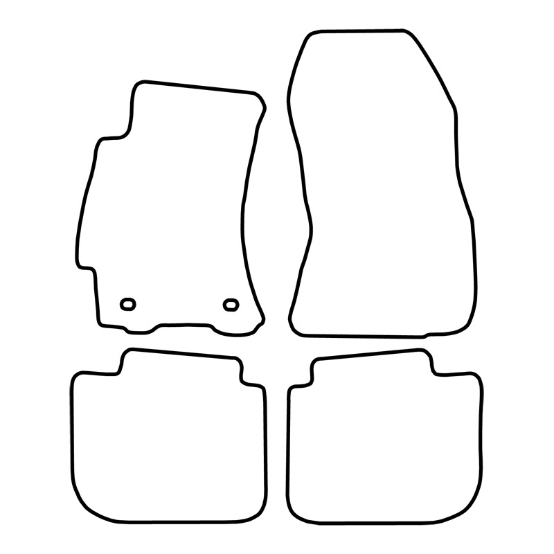 Set de tapis de sol en velours sur mesure pour Subaru Outback (BS) 2015-2020