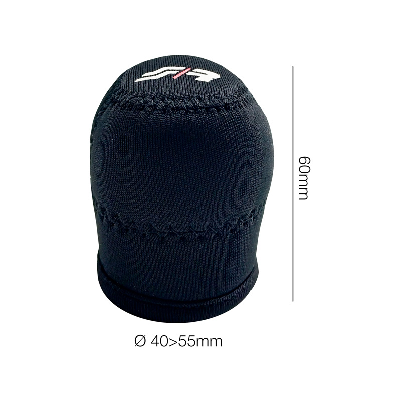 Simoni Racing Housse pour Pommeau de Vitesse Universal Little - Noir + Logo