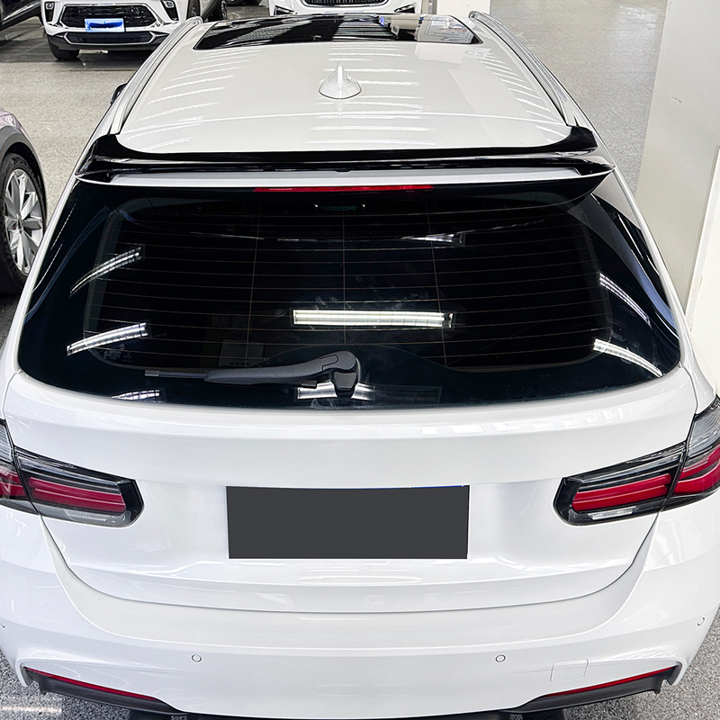 Becquet de toit (Spoiler Cap) sur mesure pour BMW Série 3 F31 Touring 2012-2019 (ABS Noir Luisant)
