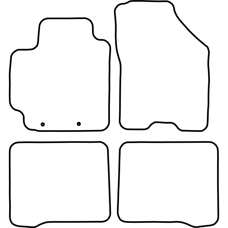Set de tapis de sol sur mesure pour Suzuki Baleno 2016-