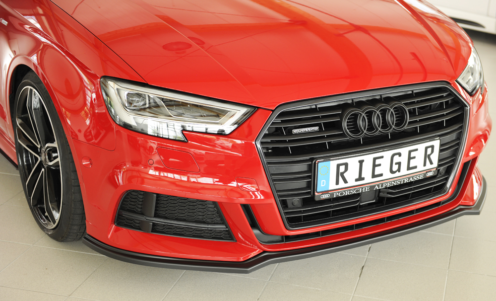 Voorspoiler passend voor Audi A3 8V S-line Rieger