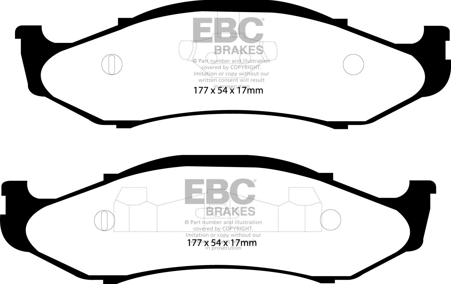 EBC Brakes JEEP Wrangler 4.0 97-2001 Remblokken voorzijde