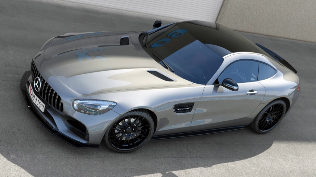 Zijskirts Mercedes AMG GT / GT S C190 Glans Zwart