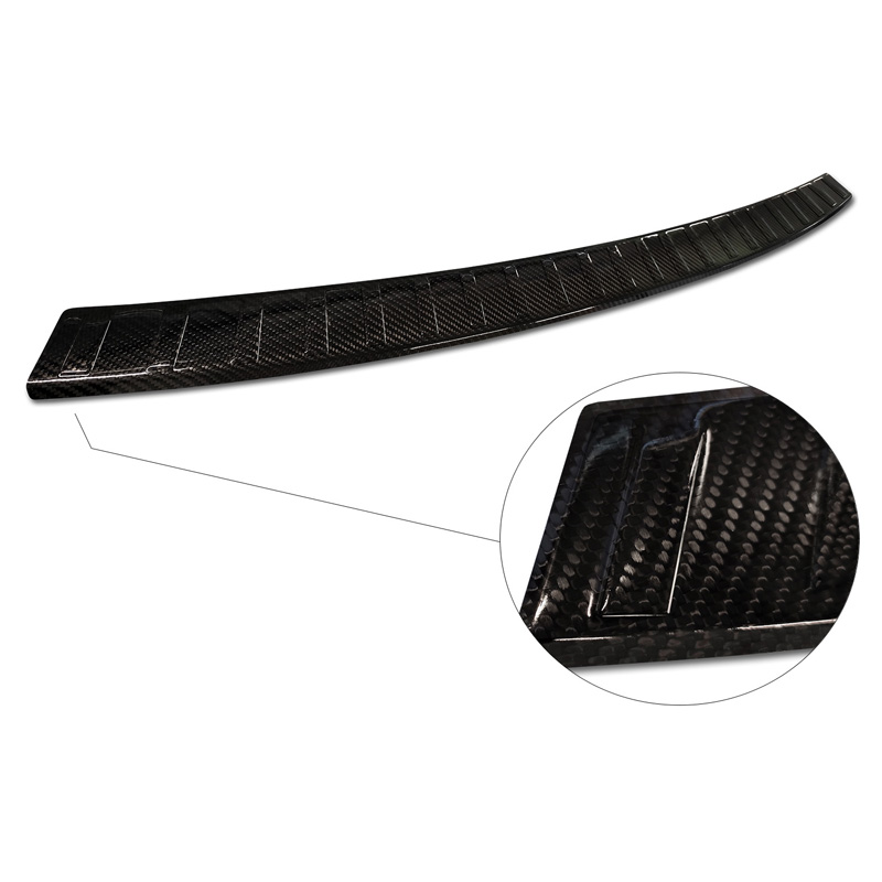 Protection de seuil arrière carboné 3D sur mesure pour BBMW X3 (G01) 2017-2021 & Facelift 2021- excl. M-Paquet 'Ribs'
