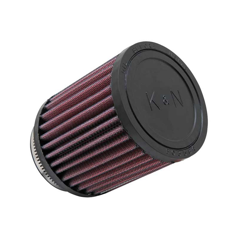 K&N Filtre à Air Universel Cylindrique 64mm raccordement, angle 5 degrés, 89mm diamètre, 102mm hauteur (RB-0700)
