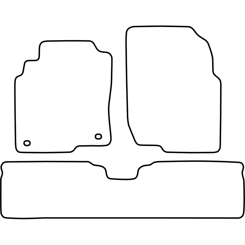 Set de tapis de sol sur mesure pour Nissan Almera Tino 2000-2006