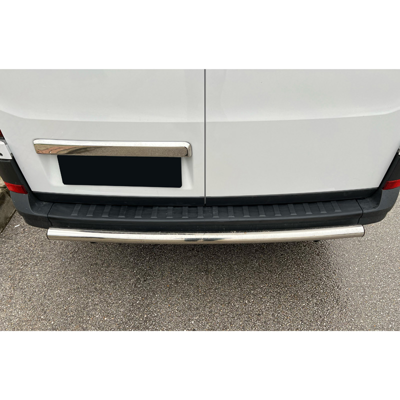 Protection de seuil arrière sur mesure pour Volkswagen Crafter MK2 2016- & MAN TGE MK1 PreFacelift 2016- - Noir mat