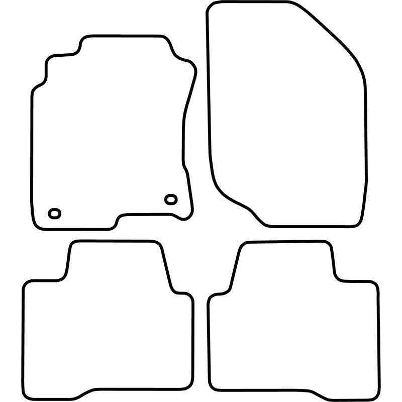 Set de tapis de sol sur mesure pour Nissan X-Trail 2000-2007