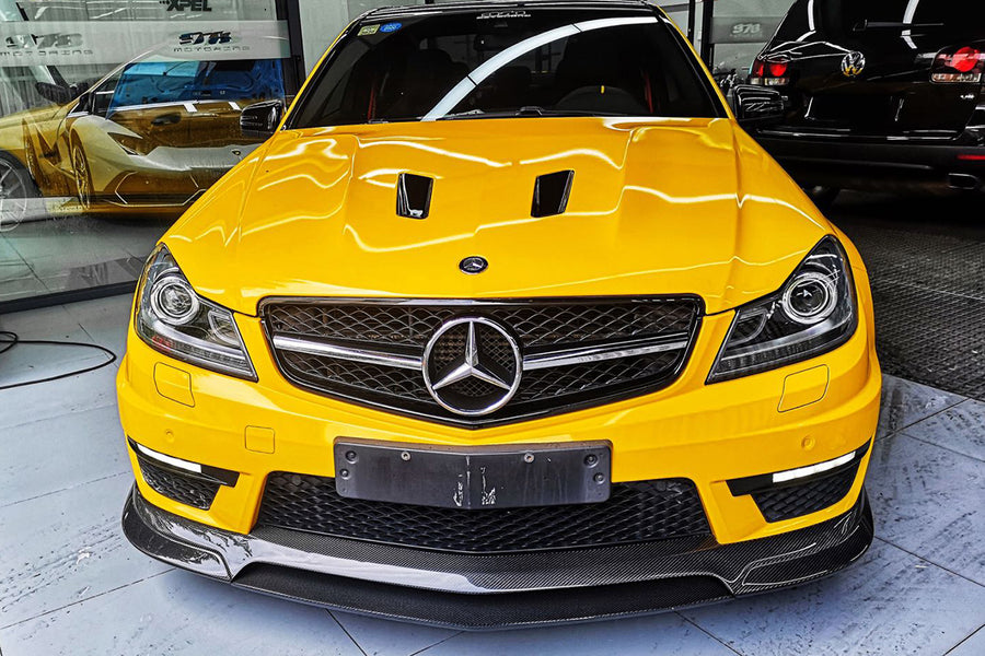 Mercedes Benz W204 C63 AMG RZ Style Carbon Fiber Voorspoiler 2012-2014