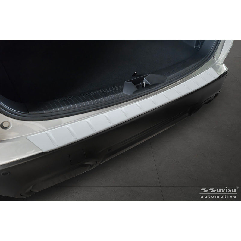 Avisa Protection de seuil arrière inox thermolaqué sur mesure pour Subaru Forester (SL) 2025- 'Soft Silver'