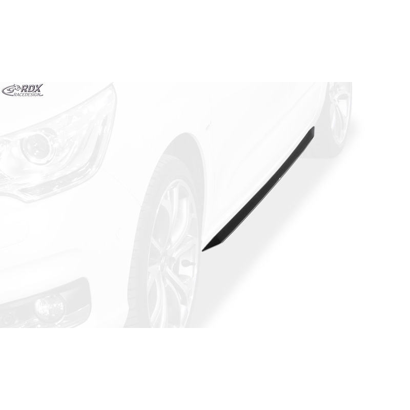 Jupes latérales 'Slim' sur mesure pour Citroën C4 (Type N) 2010-2018 (ABS noir luisant)