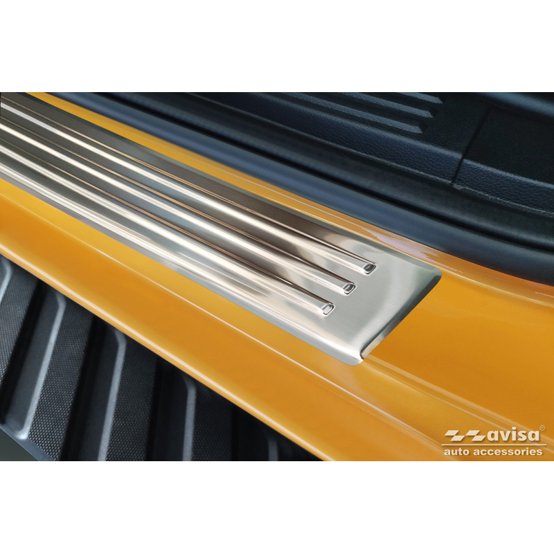 Seuils de portes inox sur mesure pour Ford Ranger VI 2022- 'Lines' - 4-pièces