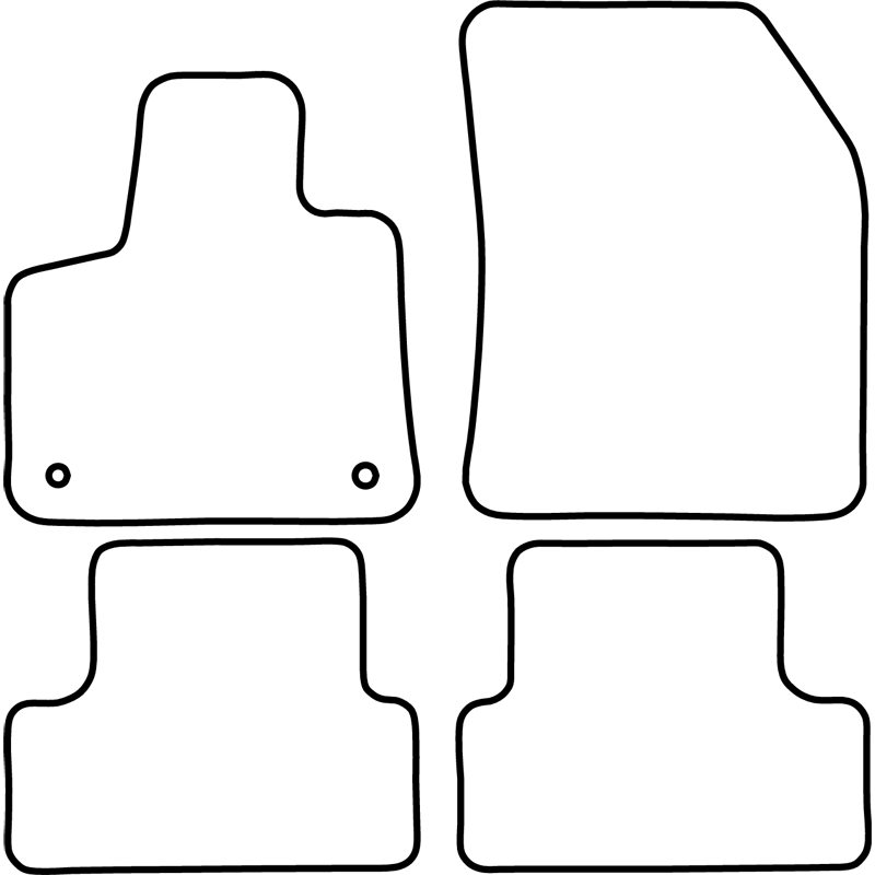 Set de tapis de sol sur mesure pour Opel Grandland X 2017- excl. Hybrid 2019-