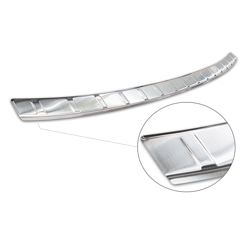 Protection de seuil arrière inox sur mesure pour Volkswagen ID.3 2020-2023 & FL 2023- 'Ribs'