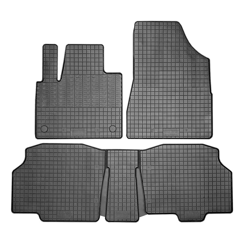 Set tapis de caoutchouc sur mesure pour Mercedes Citan Tourer / Classe-T MPV (W420) & Renault Kangoo III MPV & Nissan Townstar MPV 2021- (5-pièces + points de fixage)