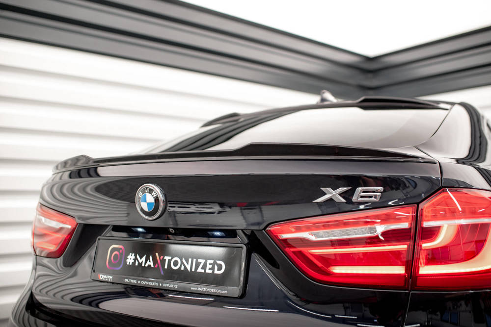 Spoiler BMW X6 M pakket F16 Maxton Glans Zwart