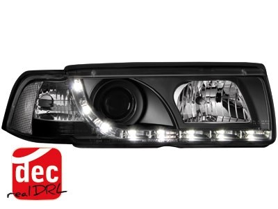 Headlights BMW E36 Sedan Devil Eyes Dlite LED Black
