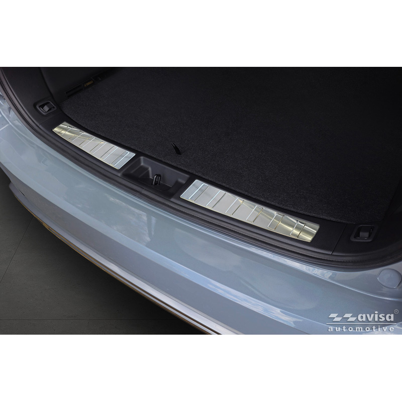 Avisa Protection de seuil arrière d'intérieur inox sur mesure pour Mitsubishi Outlander IV Facelift 2025- 'Ribs'