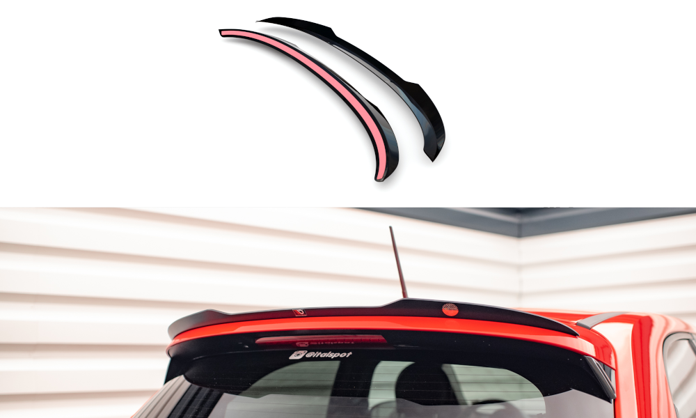 Spoiler Fiat 500X Sport FL Maxton Glans Zwart