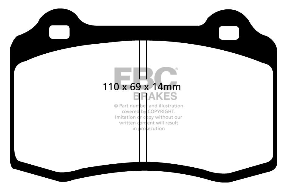 EBC Brakes SEAT Leon 2.0 Turbo Cupra (310) 2008-2009 Remblokken