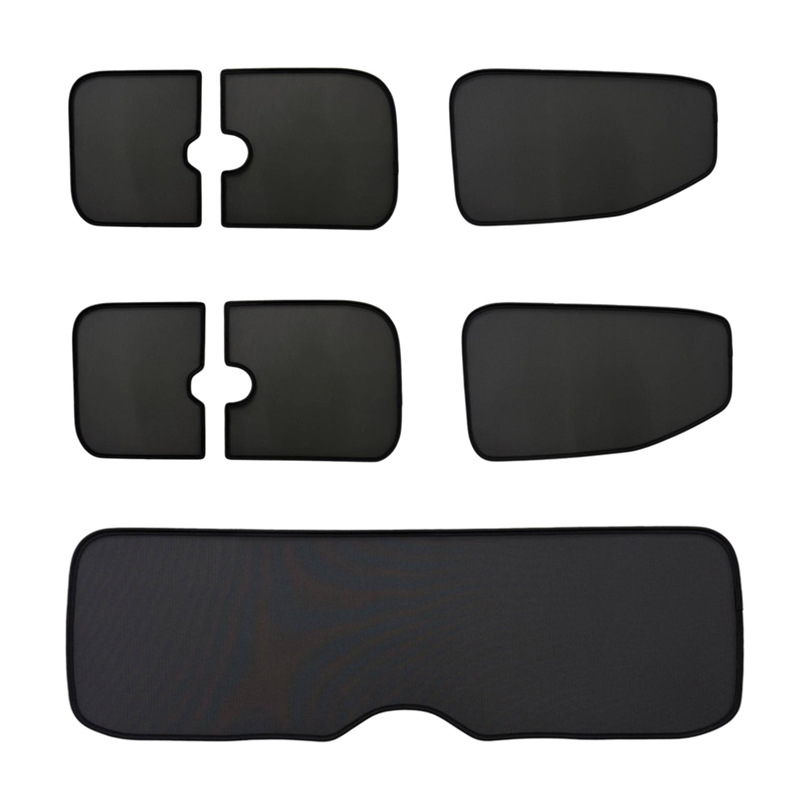 SunClip Protection visuelle & solaire sur mesure pour Volkswagen T7 Caravelle (L1) 2024- & Ford Tourneo Custom (L1) 2023- avec vitres entrebâillantes