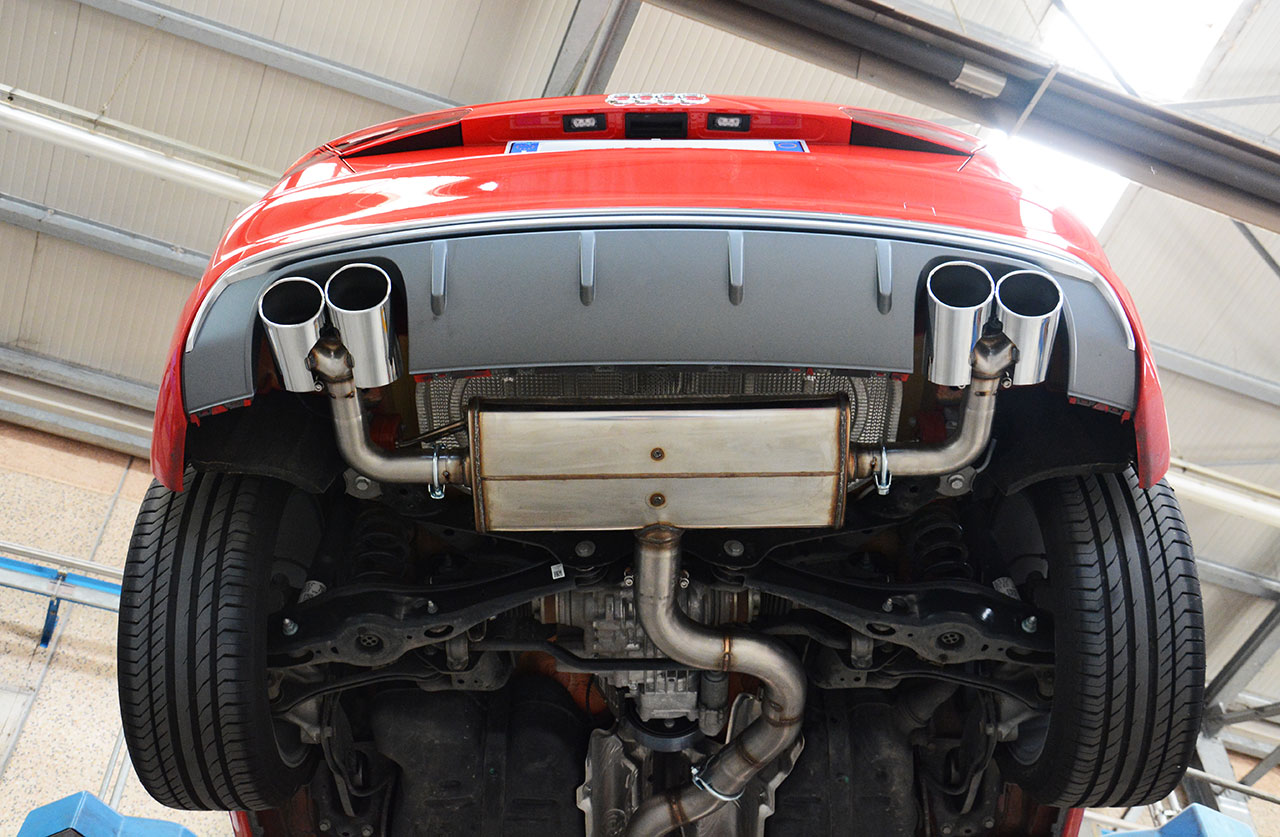AUDI A3 8V QUATTRO 1.8 TFSi (180 Hp) 2013 -> 2015 Endpipe kit 100x75 Right + 100x75 Left