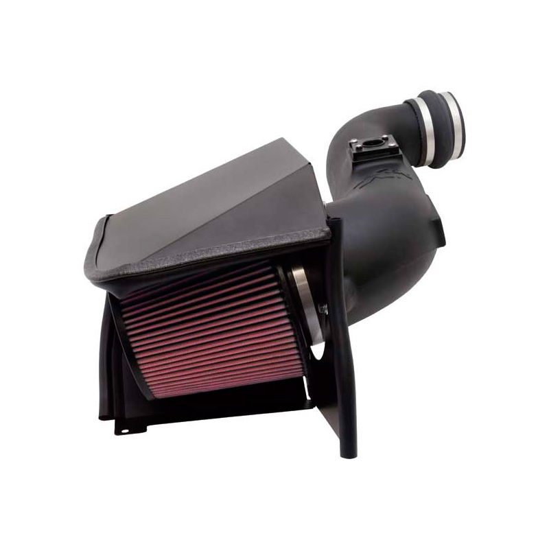 K&N Kit d'admission 57i sur mesure pour Chevrolet Silverado 2500, 3500 6.6D avec filtre rond 2005-2007 (57-3057)