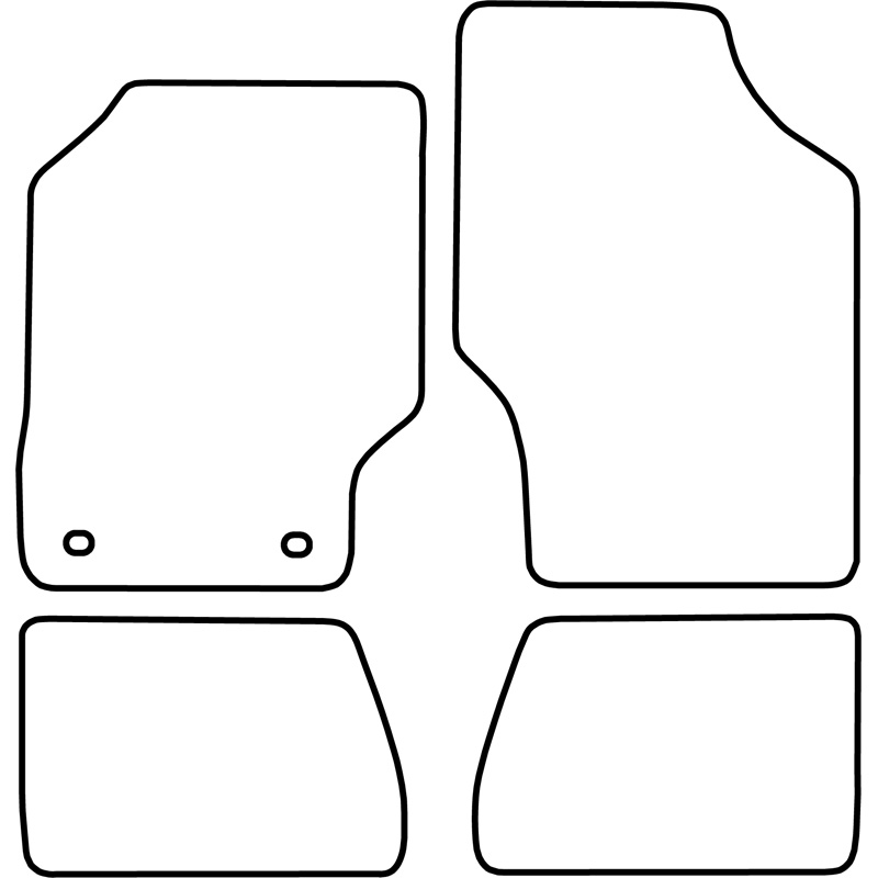 Set de tapis de sol sur mesure pour Subaru Justy 1984-1997