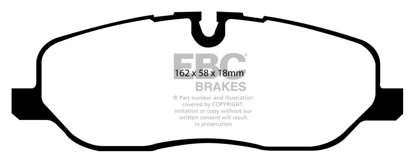 EBC Brakes LAND ROVER Discovery 2.7 TD 2004-2009 Remblokken voor