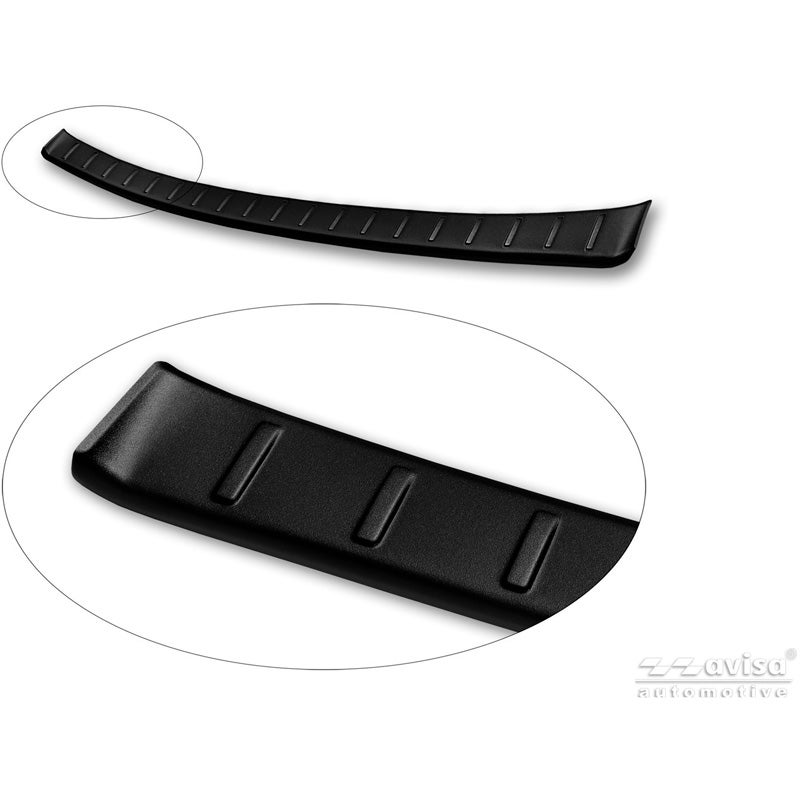 Avisa Protection de Seuil de Coffre Acier Inox sur mesure pour Toyota RAV4 VI (XA6) 2026- - Noir Mat