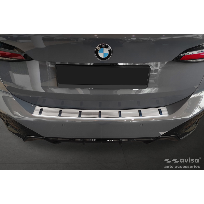 Protection de seuil arrière inox sur mesure pour BMW Série 2 (U06) Active Tourer (incl. Paquet M) 2021- 'STRONG EDITION'