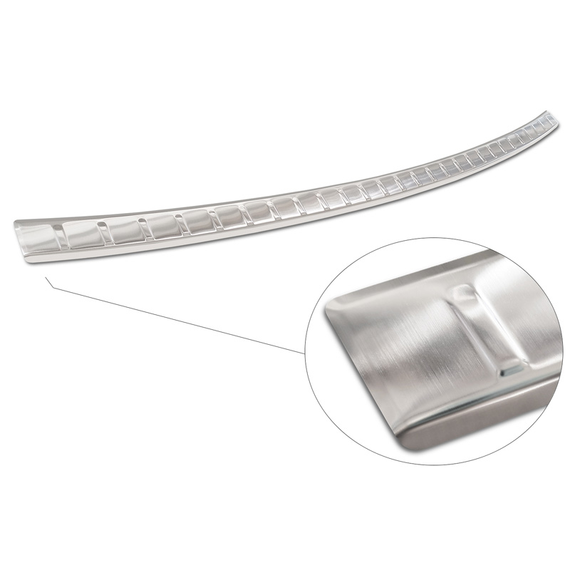 Protection de seuil arrière inox sur mesure pour Audi A6 Allroad 2011-2018 'Ribs'