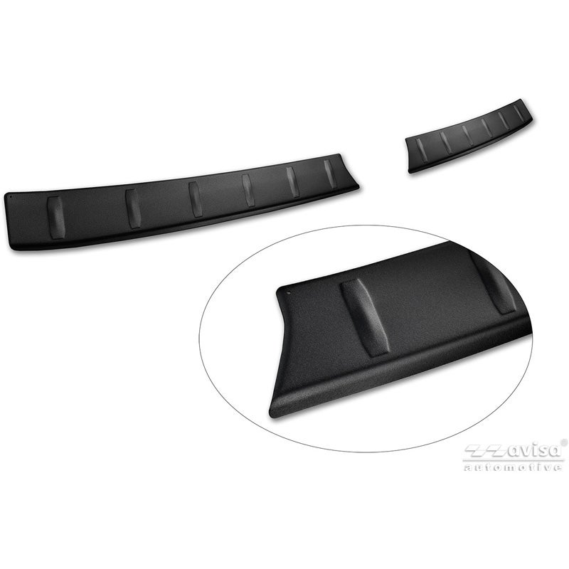 Avisa Protection de Seuil de Coffre Acier Inox sur mesure pour Leapmotor C10 2024- - Noir Mat - 2 pièces