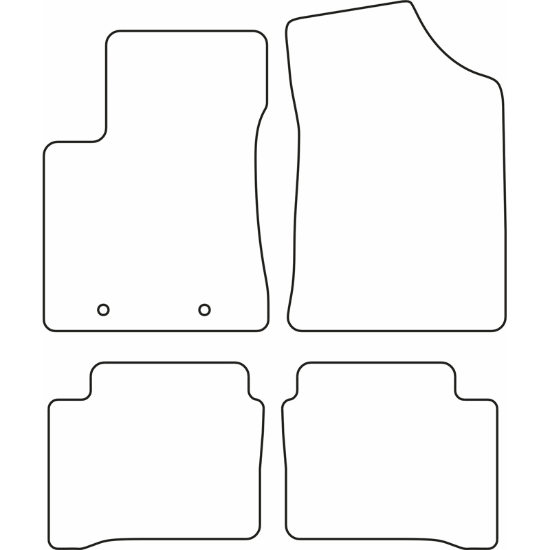Set de tapis de sol sur mesure pour Hyundai i10 2020-