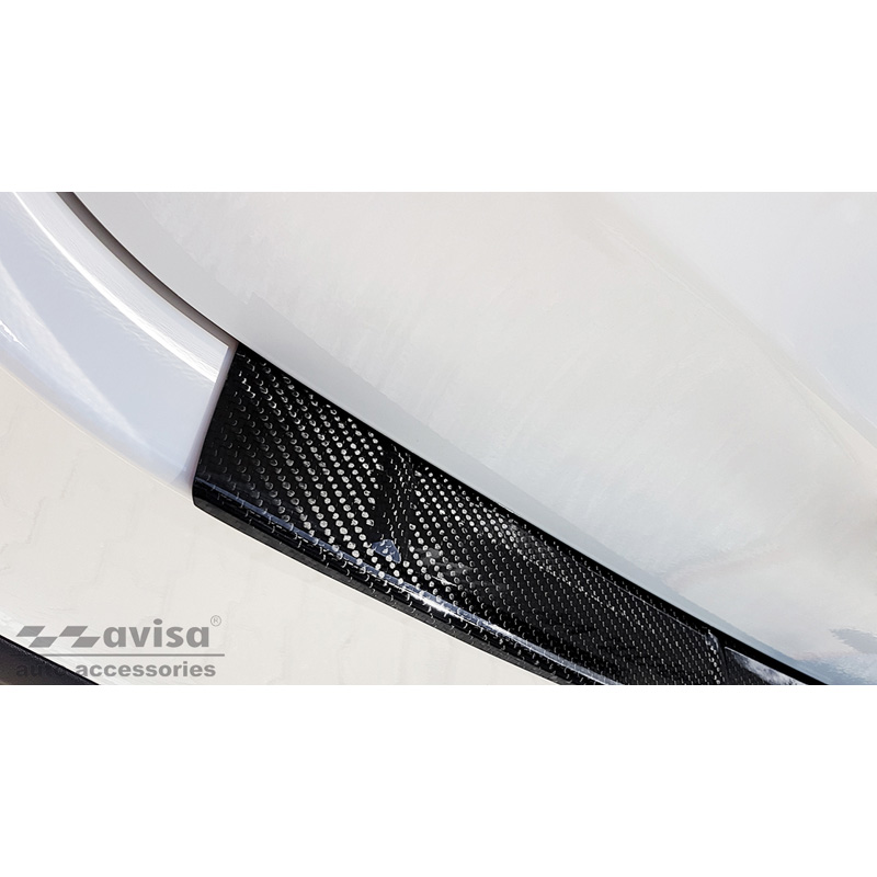 Protection de seuil arrière carboné 3D sur mesure pour Mercedes GLE II (W167) 2019-2023 incl. 53 AMG 'Ribs'