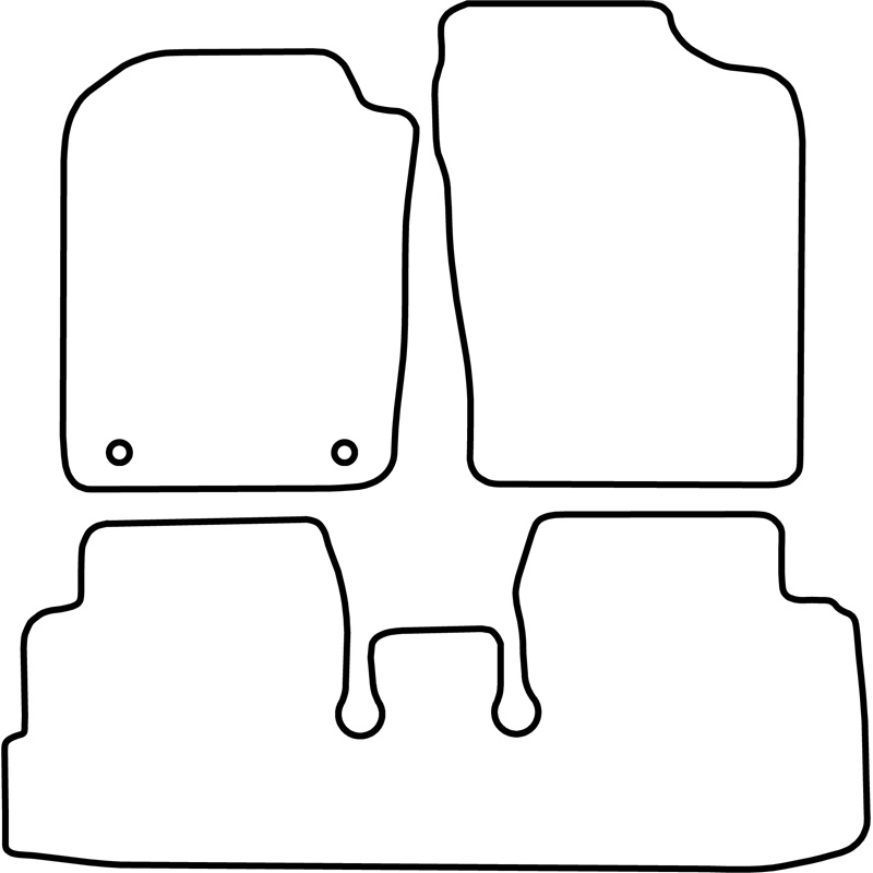 Set de tapis de sol sur mesure pour Daihatsu Cuore 2007-2013