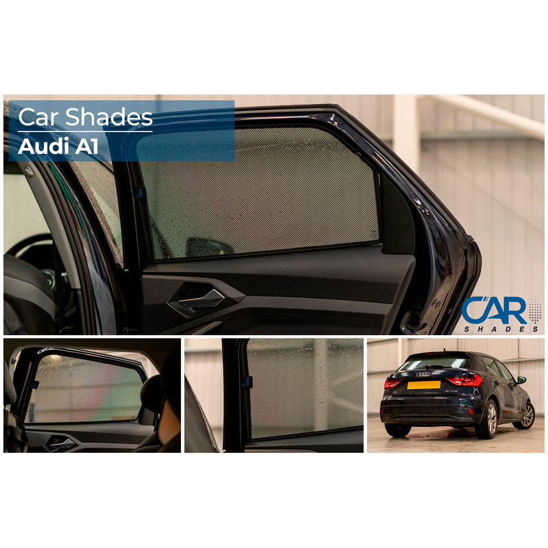 Set de Car Shades (portes arrières) sur mesure pour Audi A1 Sportback (GBA) 2018- & City Carver (GBH) 2019- (2-pièces)