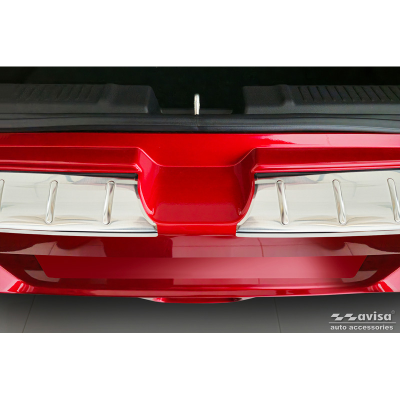Protection de seuil arrière inox sur mesure pour Suzuki Swift VI 2024- 'Ribs'