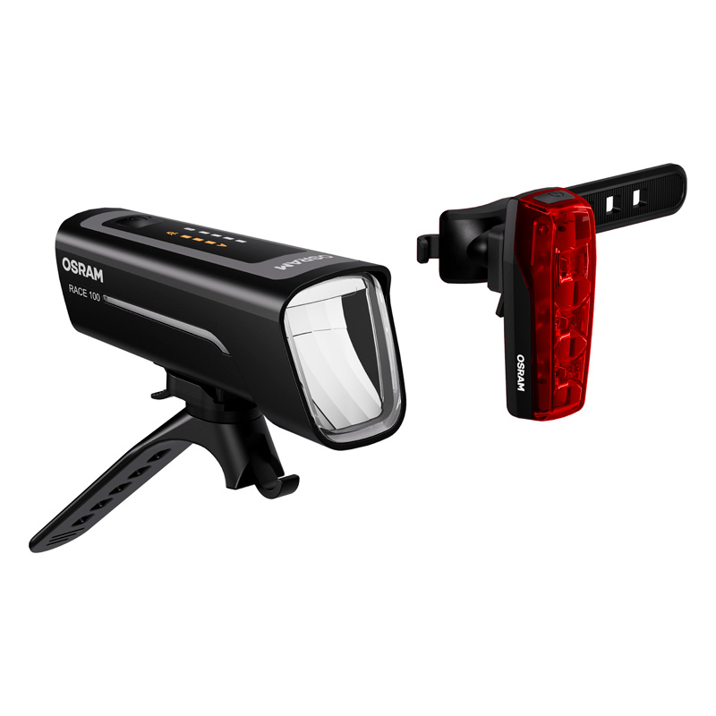Osram LEDsBIKE® Race 100 Set - Ensemble d'éclairage pour vélo - y compris la fonction de feu de freinage automatique