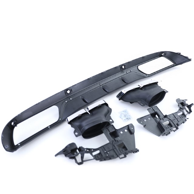 Achterbumper Diffuser passend voor Mercedes C-Klasse Kombi S205 C63 Look incl. Sierstukken
